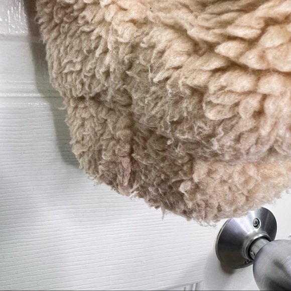 Thread & Supply Anthropologie Full Zip Teddy Jacket in Taupe Size S - Picture 14 of 15